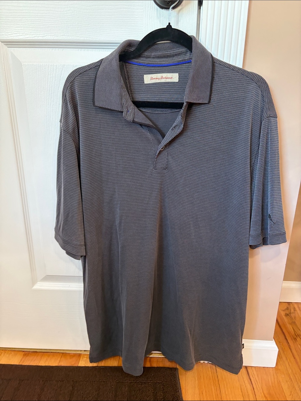 Final sale-Tommy Bahama Men's Short Sleeve Polo - Gray